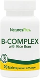 Nature's Plus Energy Support Complejo B con vitamina de salvado de arroz para reforzar la energía, el sistema inmunitario y el sistema nervioso 90 comprimidos