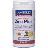 Lamberts Zinc Plus 100 comprimés à croquer miel citron