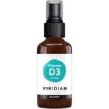 Viridian Liquid Vitamin D3 Vitamin for Immune System Strengthening & Egg Health 2000iu 20ml