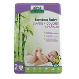 Scutec Bamboo Baby No. 2, 3 -8 Kg, 30 pièces, Aleva Naturals