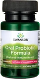Swanson Oral Probiotic Formula Probiotic 30 comprimés à croquer Fraise naturelle