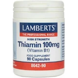 Lamberts Thiamin Vitamin für die Gesundheit des Nervensystems 100mg 90 Kapseln