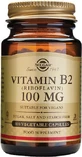 Solgar Vitamin B2 Vitamin for Nervous System Health 100mg 100 veget 100 capsules
