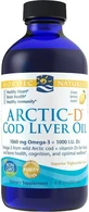 Nordic Naturals Arctic-D Arctic Cod Liver Oil 1060mg Omega 3 & 1000IU D3 Cod Liver Oil 1060mg 237ml