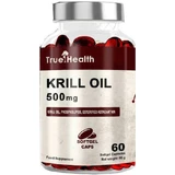 True Health Omega 3 Krill Olie 500mg 60 softgels Niet-gearomatiseerd