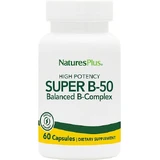 Nature's Plus Super B-50 Vitamin for Energy, Immune & Nervous System Strengthening 50mg 60 veget capsules