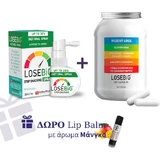 Losebig suplemento adelgazante spray menta 30ml & Losebig 500mg suplemento dietético especial 90 cápsulas de vinagre de manzana