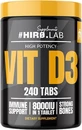 Hiro.Lab Vitamin D3 Vitamin for Immune System Strengthening & Egg Health 8000iu 240 Tablets