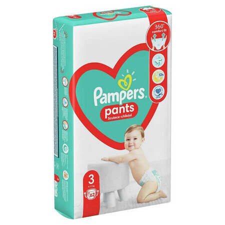 Culotte de protection Active Baby No. 3, 6-11kg, 62 pièces, Pampers