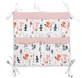 Organizator de pat Waffle - roz