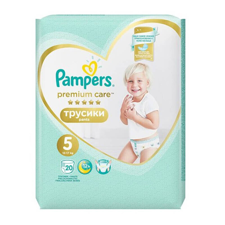 Windelhosen Premium Care Nr. 5, 12-17 Kg, 20 Stück, Pampers