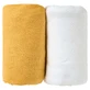 Cearșafuri 2 Cearșafuri 60X120Cm 100% bumbac Alb/Crepe Babycalin