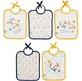 Set de 5 bavete 20X25cm - Toutou Babycalin