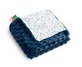 Deken- marineblauw viburnum 100X80