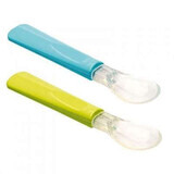 Set of 2 spoons with silicone tip, Thermobaby