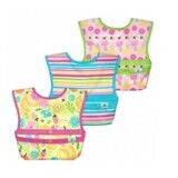 Set of 3 waterproof bibs, Bee, Green Sprouts