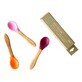 Set di 3 cucchiai di bamb&#249;, rosa, rosso e arancione, Eco Rascals
