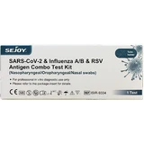 Sejoy SARS-CoV-2 & Influenza A+B & RSV 1 Stück Schneller selbstdiagnostischer Nachweis mit Nasenprobe