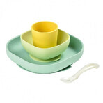 Set de table en silicone 4 pièces, Jaune, Beaba