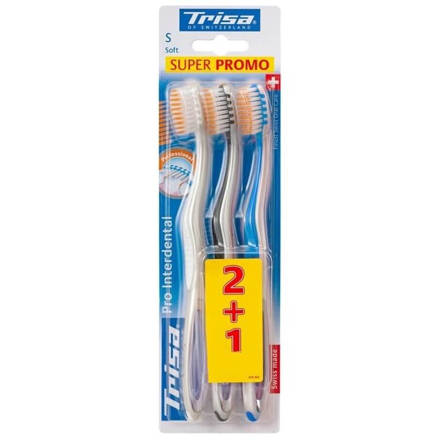 Set de brosses à dents pro Interdental, Trio Medium, Trisa