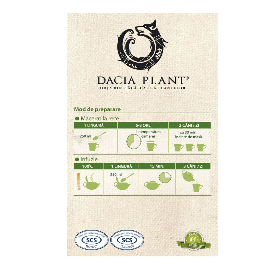 Thé minceur, 50g, Plante Dacia