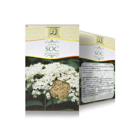 Ceai de Soc floare, 50 g, Stef Mar Valcea