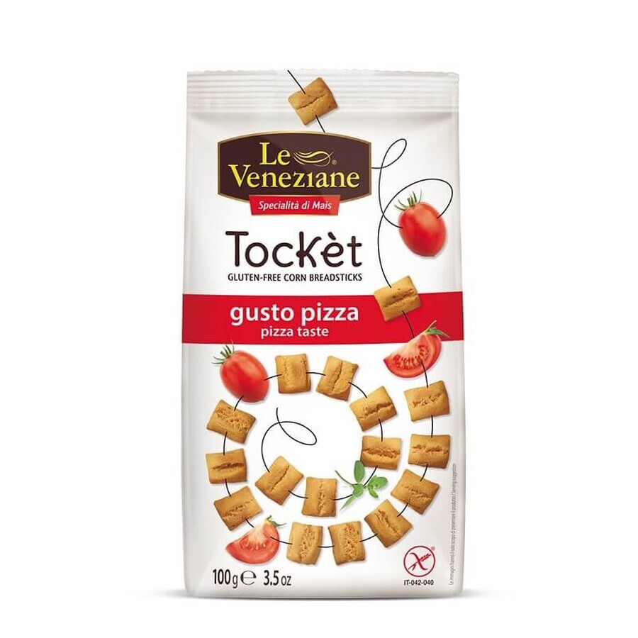 Tocket pizza-flavored snack, 100 g, Le Veneziane