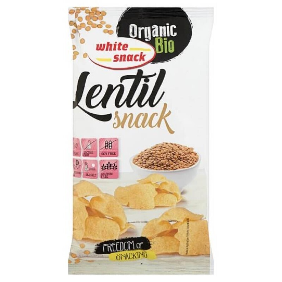 Eco Lentil Snacks, 45 g, Snack blanc