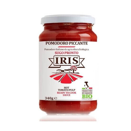 Sauce tomate épicée bio, 340 gr, Iris