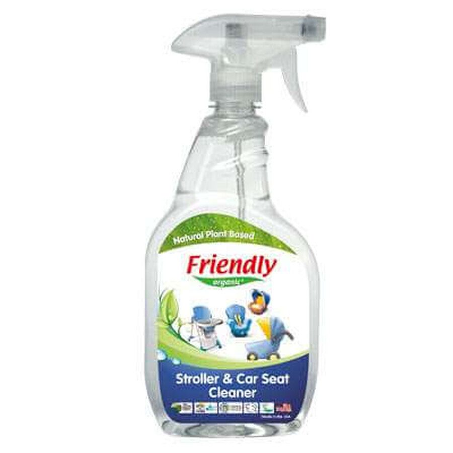 Bio-Spray zur Reinigung von Buggys, Kinderwagen und Autositzen, 650 ml, Friendly Organic