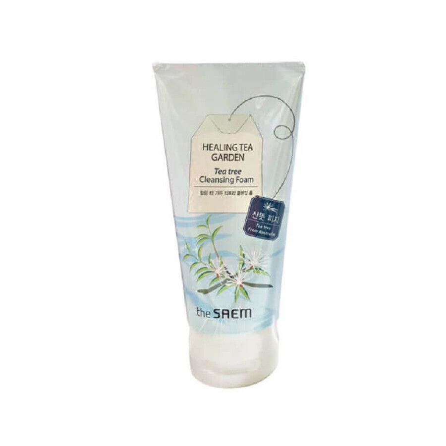 Healing Tea Garden Facial Cleansing Foam with Tea Tree Extract, 150 ml, The Saem