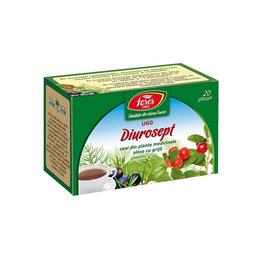Tè Diurosept, U60, 20 bustine, Fares