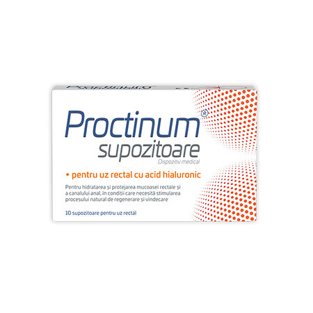 Suppositoires à l'acide hyaluronique, 10 pcs, Proctinum