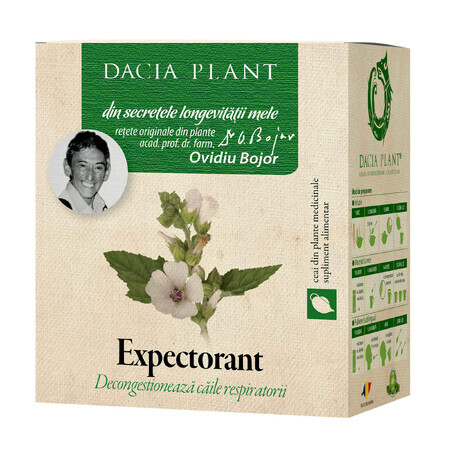 Tè espettorante, 50 g, pianta di Dacia