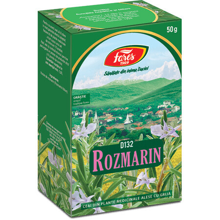 Thé aux feuilles de romarin, D132, 50 g, Fares