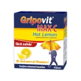 Gripovit Max C Hot Lemon sans sucre, 10 sachets, Zdrovit