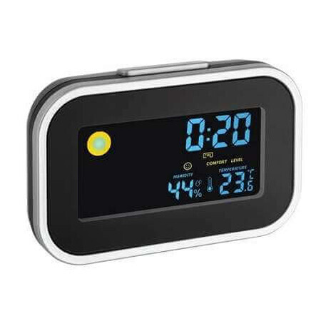 Thermo-Hygrometer mit Uhr und Alarm, 60.2015, TFA