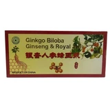 Ginkgo Biloba, Ginseng and Royal Jelly Extractum, 11 vials x 10 ml, Tianran
