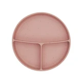 Baby feeding dish with compartments and suction cup base, Blush, 600 ml, Kikka Boo