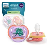 Philips Avent Ultra Air Chupete Philips Avent Ultra Air Chupete, Morado/Roz, 18 meses+, SCF349/47, 2 piezas, Philips
