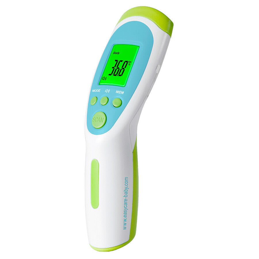 Thermomètre infrarouge multifonctionnel sans contact, 6 fonctions, bleu, Easycare