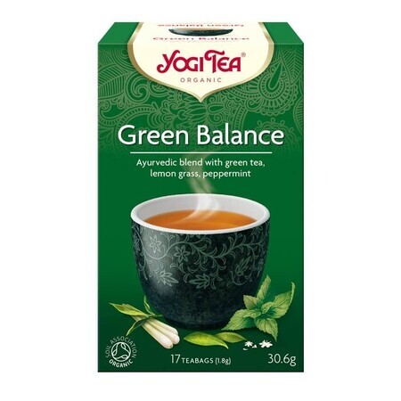 Thé Green Balance, 17 sachets, Yogi Tea