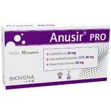 Anusir Pro, rectal suppositories with lactoferrin, glycerophosphoinositol and hyaluronic acid, 10 pieces