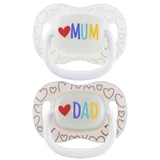 Canpol Babies, pacifier, 6-18 months, silicone, symmetrical, Night Glow, LoveMum&Dad, 2 pieces