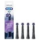 Oral-B iO Radiant White, puntas de recambio para cepillo magnético, negro, 4 piezas