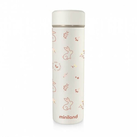 Thermosflasche für Flüssigkeiten, Natur Bunny, 450 ml, Miniland