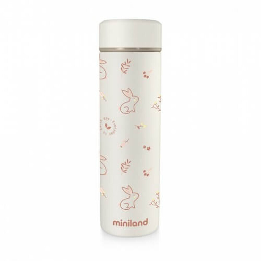 Thermosflasche für Flüssigkeiten, Natur Bunny, 450 ml, Miniland