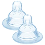MAM, bottle pacifier, silicone, size X, for thick liquids, from 6 months, 2 pieces