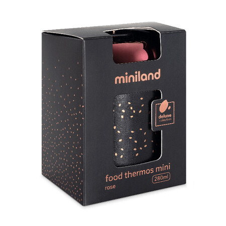 Thermos pour aliments solides, Deluxe Rose, 280 ml, Miniland
