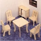 3D muebles plegables de madera comedor rompecabezas